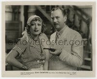 7h753 RAIN 8x10 still 1932 Joan Crawford as prostitute Sadie Thompson & Matt Moore with pipe!