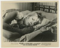 7h767 REPULSION 8.25x10 still 1965 close up of Catherine Deneuve laying in bed, Roman Polanski