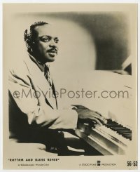 7h777 RHYTHM & BLUES REVUE 8.25x10 still 1955 great close up of Count Basie playing piano!