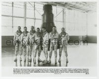 7h779 RIGHT STUFF 7.25x9.25 still 1983 the first seven NASA Mercury astronauts by capsule!