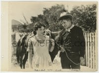 7h801 ROPIN' FOOL 8x11 key book still 1922 Will Rogers demonstrates trick roping to Irene Rich!