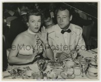 7h805 ROY ROGERS/DALE EVANS 8.25x10 still 1953 the happy couple eating dinner at a formal event!