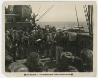 7h854 SPLENDID ROAD 8x10 still 1925 men about to push body overboard at funeral on ship's deck!
