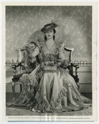 7h856 SPRING PARADE 8x10 still 1940 seated portrait of Deanna Durbin in elaborate dress!