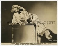 7h862 STELLA DALLAS 7.5x9.25 still R1944 full-length sexy Barbara Stanwyck posing in nightgown!