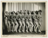 7h881 TAKE A CHANCE 8x10.25 still 1933 nine sexy showgirls lined up on stage holding top hats!