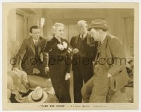 7h882 TAKE THE STAND 8x10.25 still 1934 radio columnist Thelma Todd is threatened by gangsters!
