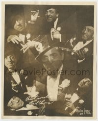 7h889 TED LEWIS deluxe 8x10 fan photo 1935 cool montage of the bandleader by Maurice Seymour!