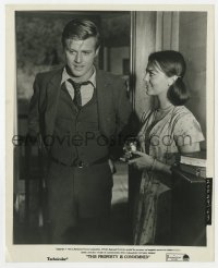 7h905 THIS PROPERTY IS CONDEMNED 8x10 still 1966 c/u of Natalie Wood smiling at Robert Redford!
