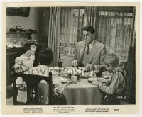 7h918 TO KILL A MOCKINGBIRD 8.25x10 still 1962 Gregory Peck, Mary Badham, Alford & Megna at table!