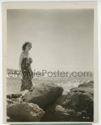 7h669 NARROW CORNER 8x10.25 still 1933 Patricia Ellis as a tropic beach girl, Somerset Maugham!