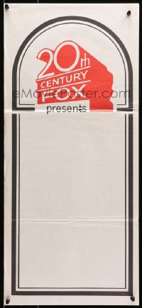 7j010 20TH CENTURY FOX Aust daybill 1970s really cool 20th Century Fox logo, not overprinted!