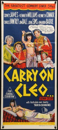 7j172 CARRY ON CLEO Aust daybill 1965 English sex on the Nile, funniest film since 54 B.C.!