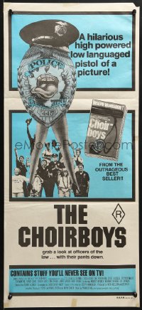 7j197 CHOIRBOYS Aust daybill 1977 directed by Robert Aldrich, Charles Durning, Louis Gossett Jr.!