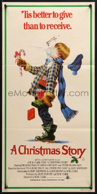 7j201 CHRISTMAS STORY Aust daybill 1984 best classic Christmas movie, great different art!