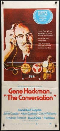 7j227 CONVERSATION Aust daybill 1974 Gene Hackman is an invader of privacy, Francis Ford Coppola!