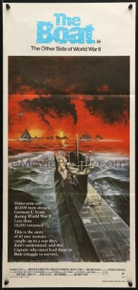 7j251 DAS BOOT Aust daybill 1982 The Boat, Wolfgang Petersen German World War II submarine classic!