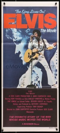 7j316 ELVIS Aust daybill 1979 Kurt Russell as Presley, directed by John Carpenter, rock & roll!