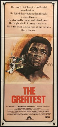 7j420 GREATEST Aust daybill 1977 art of heavyweight boxing champ Muhammad Ali by Putzu!