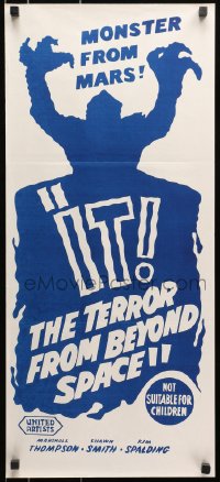 7j495 IT! THE TERROR FROM BEYOND SPACE Aust daybill R1960s $50,000 guaranteed if you can prove IT!