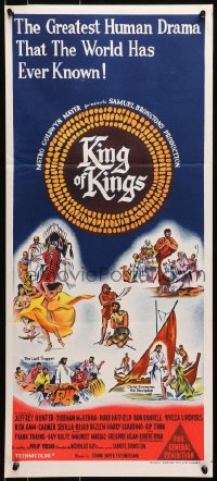 7j524 KING OF KINGS Aust daybill 1961 Nicholas Ray Biblical epic, greatest human drama ever!