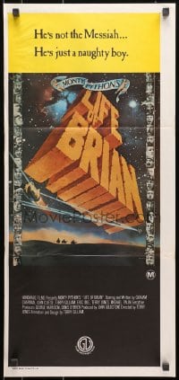 7j542 LIFE OF BRIAN Aust daybill 1979 Monty Python, Graham Chapman in the title role!