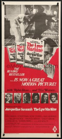 7j562 LOVE MACHINE Aust daybill 1971 Dyan Cannon, from Jacqueline Susann's romance novel!