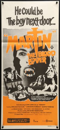 7j580 MARTIN Aust daybill 1977 directed by George Romero, he could be the boy next door!