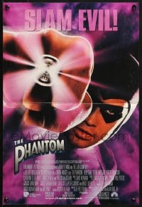 7j680 PHANTOM DS Aust daybill 1996 Lee Falk, masked hero Billy Zane in the title role, slam evil!