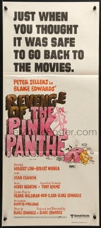 7j718 REVENGE OF THE PINK PANTHER Aust daybill 1978 wacky Peter Sellers, Blake Edwards!
