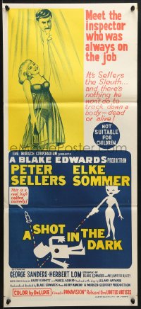 7j771 SHOT IN THE DARK Aust daybill 1964 Blake Edwards, Peter Sellers, Sommer, Pink Panther!