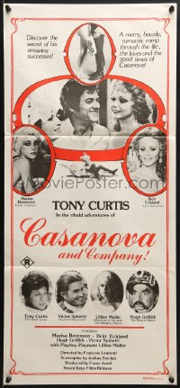 7j793 SOME LIKE IT COOL Aust daybill 1978 Tony Curtis and his many lovers, Casanova & Company!