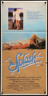 7j804 SPLASH Aust daybill 1984 Tom Hanks loves mermaid Daryl Hannah in New York City!