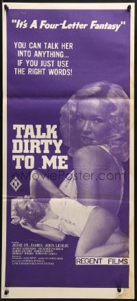 7j838 TALK DIRTY TO ME Aust daybill 1980 sexy Jessie St. James, you can talk her into anything!