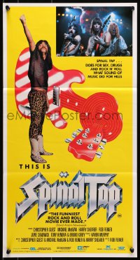 7j856 THIS IS SPINAL TAP Aust daybill 1985 Rob Reiner rock & roll cult classic, different image!