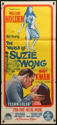 7j967 WORLD OF SUZIE WONG Aust daybill 1960 William Holden was the first man that Kwan ever loved!