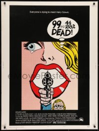 7k016 99 & 44/100% DEAD style A 30x40 1974 directed by John Frankenheimer, wonderful pop art, rare!