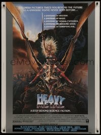 7k063 HEAVY METAL style A 30x40 1981 classic musical animation, sexy Chris Achilleos fantasy art!