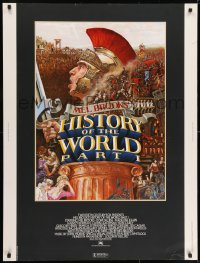 7k066 HISTORY OF THE WORLD PART I 30x40 1981 artwork of Roman soldier Mel Brooks by John Alvin!