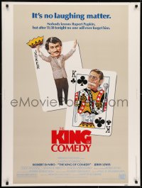 7k075 KING OF COMEDY 30x40 1983 Robert De Niro, Jerry Lewis, directed by Martin Scorsese!
