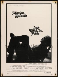 7k078 LAST TANGO IN PARIS 30x40 1973 Marlon Brando, directed by Bernardo Bertolucci!