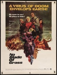 7k093 NO BLADE OF GRASS 30x40 1971 savages killing to keep themselves alive!