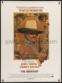 7k113 SHOOTIST 30x40 1976 best Richard Amsel artwork of cowboy John Wayne & cast!