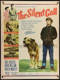 7k115 SILENT CALL 30x40 1961 Gail Russell, David McLean, Pete, the Dog of Flanders!