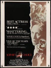 7k118 SOPHIE'S CHOICE 30x40 1982 Alan J. Pakula directed, Meryl Streep, Kevin Kline, Peter MacNicol