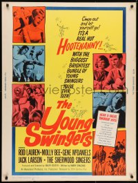 7k150 YOUNG SWINGERS 30x40 1963 it's a real hot Hootenanny with a bundle of young swingers!
