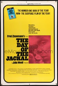 7k272 DAY OF THE JACKAL 40x60 1973 Fred Zinnemann assassination classic, master killer Edward Fox!