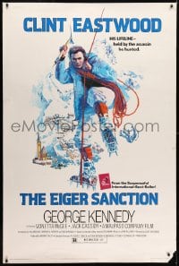 7k286 EIGER SANCTION 40x60 1975 Clint Eastwood's lifeline was held by the assassin he hunted!