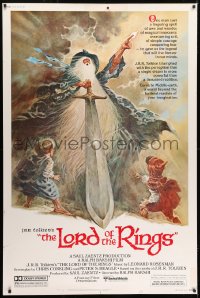 7k338 LORD OF THE RINGS 40x60 1978 classic J.R.R. Tolkien novel, cool different art!