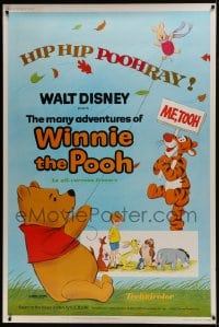 7k345 MANY ADVENTURES OF WINNIE THE POOH 40x60 1977 and Tigger too, plus three great shorts!